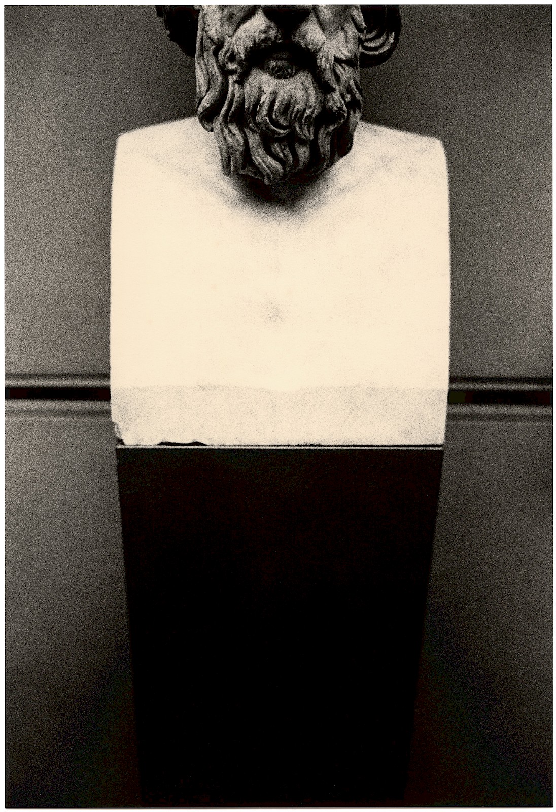 Untitled (bust), silver gelatin photograph by Mikael Siirilä