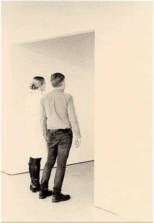 Untitled (couple), silver gelatin photograph by Mikael Siirilä