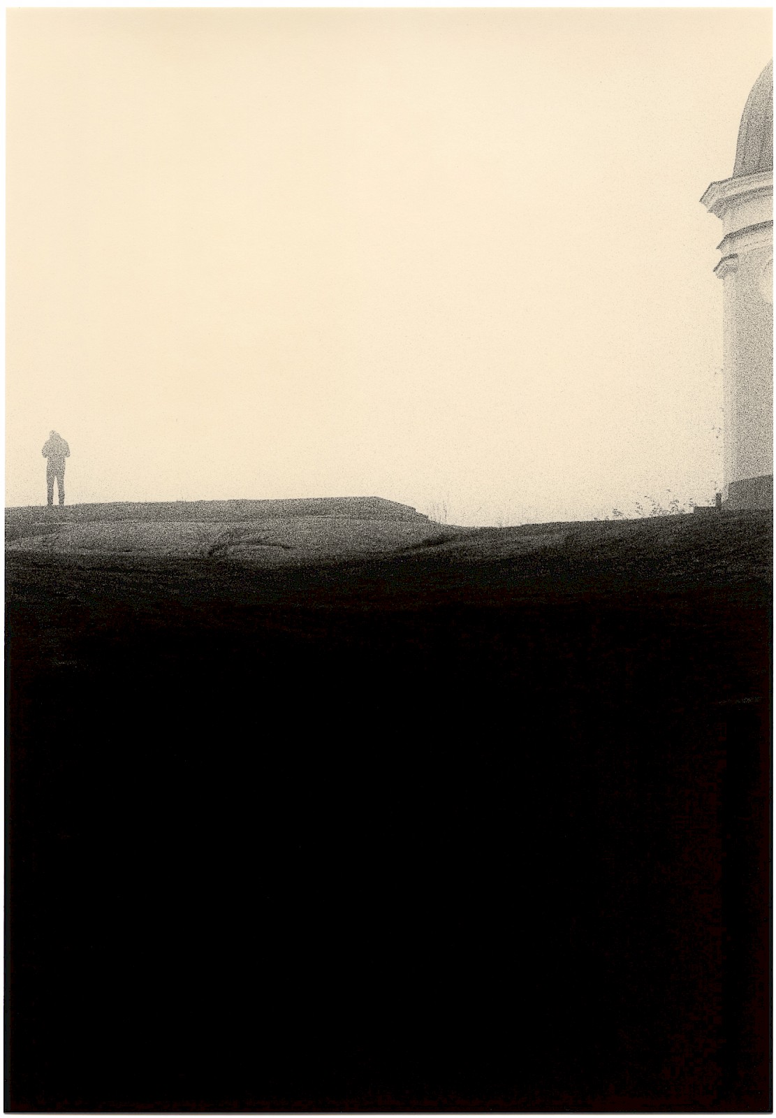 Untitled (observatory), silver gelatin photograph by Mikael Siirilä