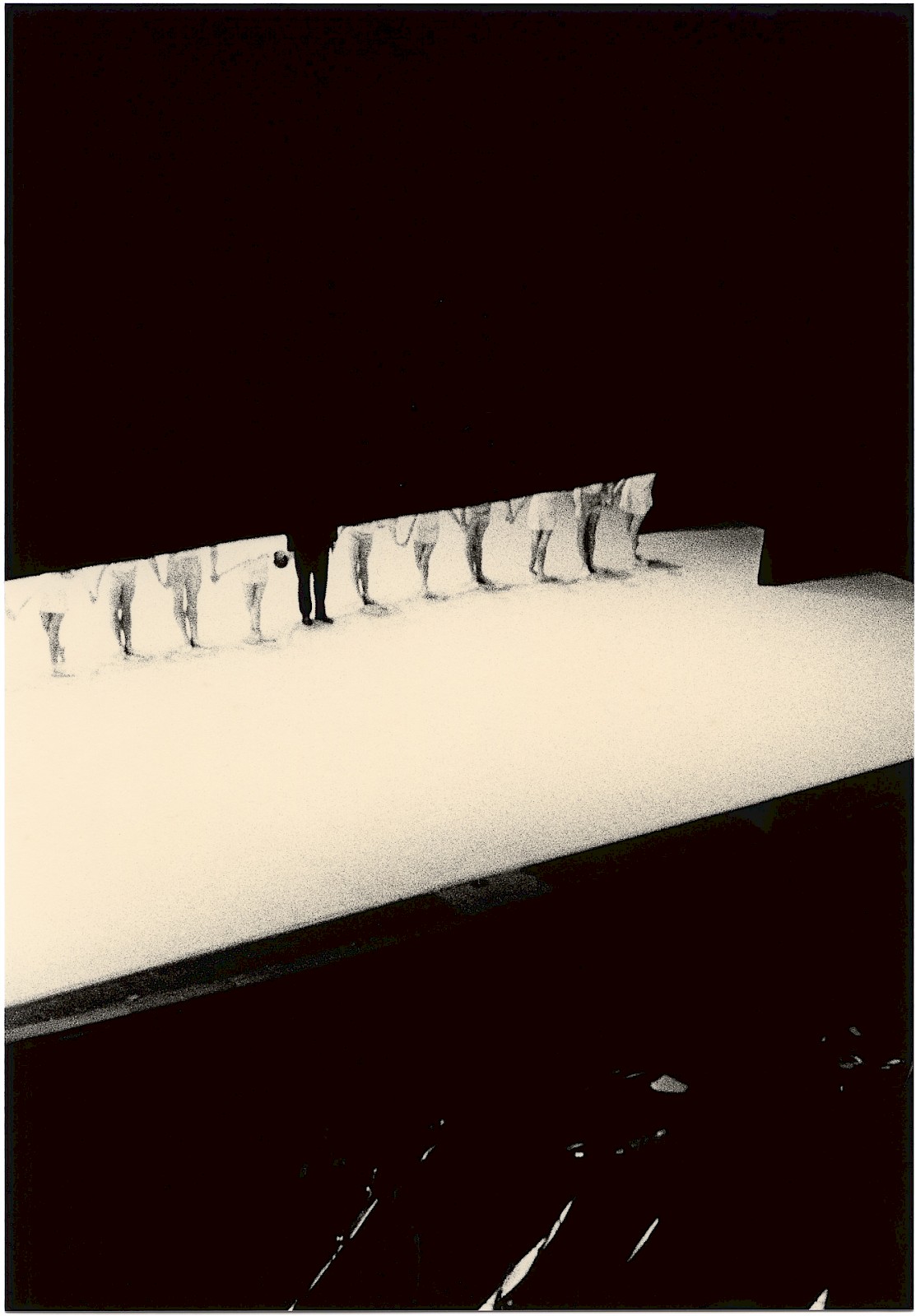 Untitled (curtain), silver gelatin photograph by Mikael Siirilä